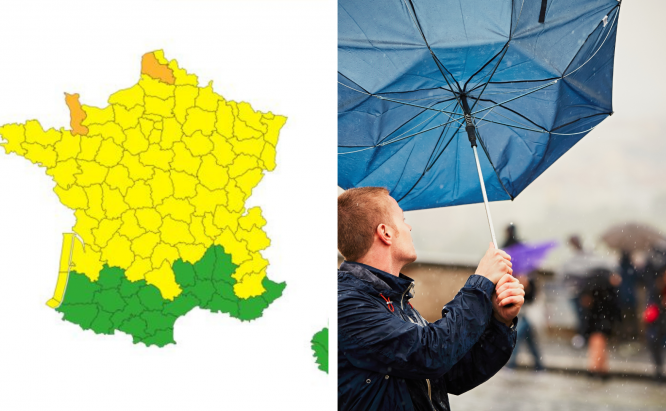 Les avertissements de vents violents ont augmenté au cours des tempêtes dans le nord de la France