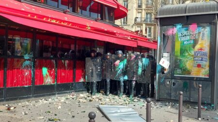 Reportage
                    "Parce que Macron adore la Rotonde" : le restaurant parisien pris pour cible par des manifestants contre la réforme des retraites
                              Ce restaurant du quartier Montparnasse, a été pris pour cible jeudi lors de la 11e journée de mobilisation. C’est là qu’Emmanuel Macron avait fêté son score du premier tour à la présidentielle de 2017...