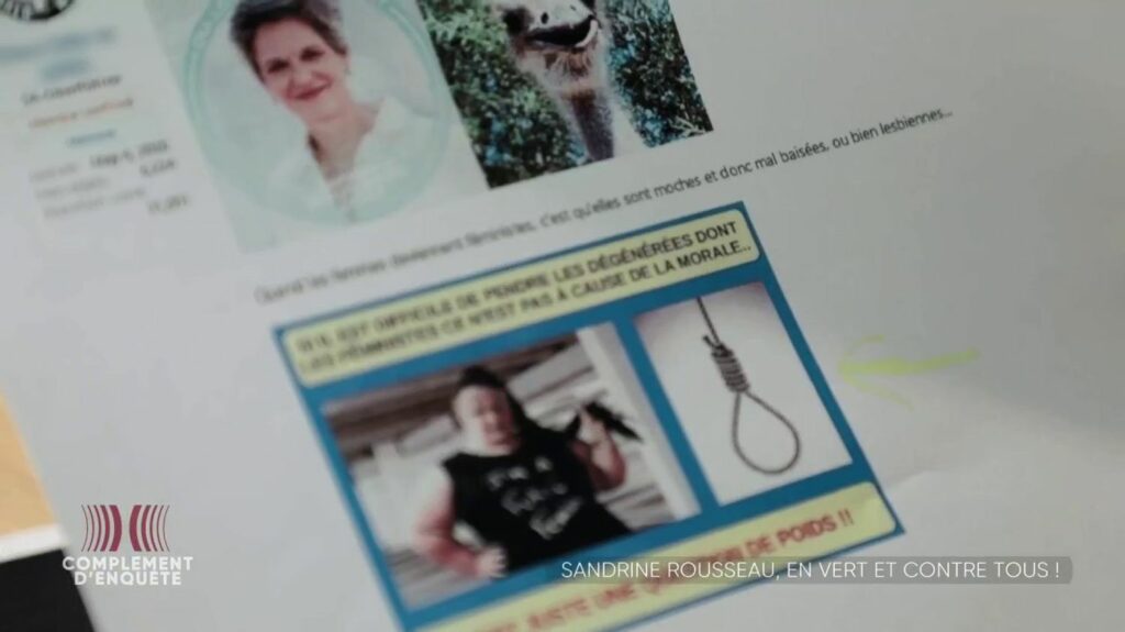 Vidéo
                    Compte parodique "Sardine Ruisseau", insultes sur les réseaux sociaux, mais aussi courriers ultraviolents : Sandrine Rousseau fait l'objet de menaces de viol et de meurtre
                              Inconnue du grand public il y a encore quelques mois, Sandrine Rousseau s'est imposée dans le débat public. Avec son combat écologique et ses punchlines sur "l'homme déconstruit" ou le "barbecue symbo...