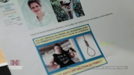 Vidéo
                    Compte parodique "Sardine Ruisseau", insultes sur les réseaux sociaux, mais aussi courriers ultraviolents : Sandrine Rousseau fait l'objet de menaces de viol et de meurtre
                              Inconnue du grand public il y a encore quelques mois, Sandrine Rousseau s'est imposée dans le débat public. Avec son combat écologique et ses punchlines sur "l'homme déconstruit" ou le "barbecue symbo...