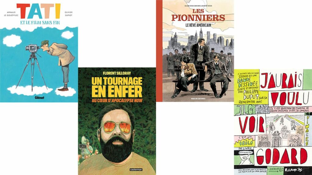 La BD fait son cinéma
              Des pionniers, Pathé, Gaumont et Alice Guy, à Godard et Coppola, en passant par Tati, les maîtres du 7e art croqués par le 9e.