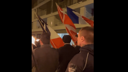 "Une image nauséabonde", "ça me fait froid dans le dos", des élus s'indignent après une manifestation de nationalistes à Annecy
                  Une manifestation non autorisée a rassemblé mercredi à Annecy, une quarantaine de personnes scandant des slogans tels que "la France au Français" ou encore "Europe, jeunesse, révolution".