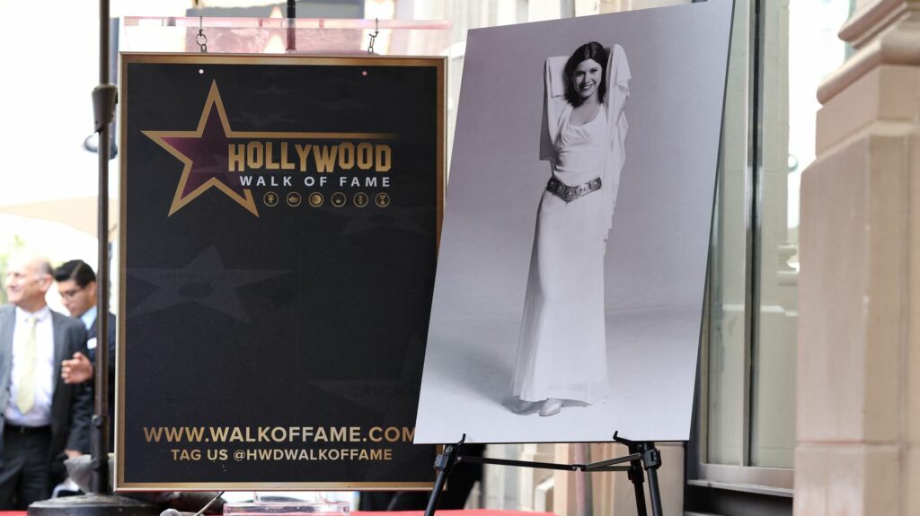 Star Wars : l'étoile posthume de Carrie Fisher apposée sur le Walk of Fame sur fond de tensions familiales
                  L'étoile de l'actrice a été inscrite sur le Walk of Fame d'Hollywood Boulevard, jeudi 4 mai, en présence de sa fille notamment, mais sans son frère ni ses demi-soeurs.