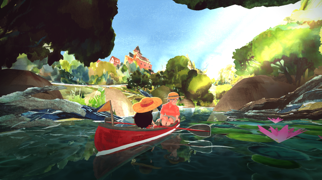 "Dordogne" : un jeu vidéo d’été à savourer comme une délicieuse madeleine de Proust
              Petit jeu indépendant signé du studio bordelais Un je ne sais quoi, "Dordogne" éblouit pour sa direction artistique douce et singulière, avec des décors réalisés entièrement à l’aquarelle.