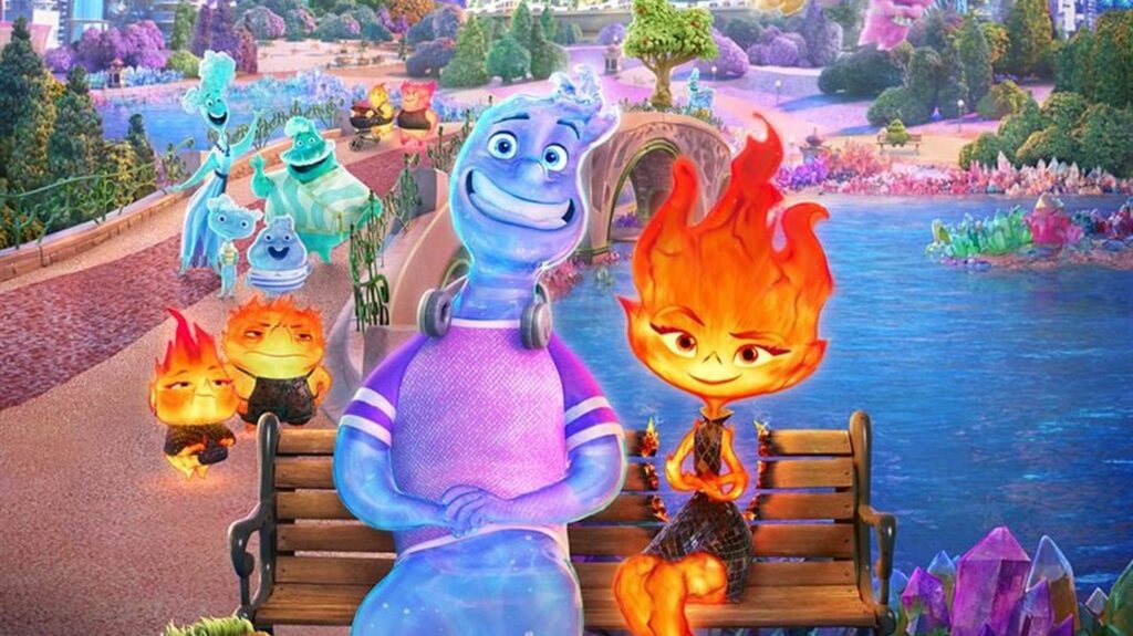 Cinéma : "Élémentaire", la nouvelle fable engagée des studios Pixar
              Le dernier né des studios Pixar, "Élémentaire", raconte l'histoire d'un amour impossible entre Flack et Flam, une sorte de Roméo et Juliette version film d'animation. Le doublage des deux héros est réalisé par Vincent Lacoste et Adèle Exarchopoulos.