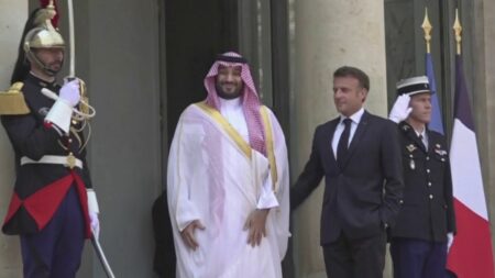 Élysée : fallait-il recevoir Mohammed Ben Salmane ?
                  Mohammed Ben Salmane débute vendredi 16 juin une visite officielle de huit jours en France. Le prince héritier d’Arabie saoudite a été reçu pour un déjeuner à l’Élysée avec le président de la République. Une visite qui fait polémique.