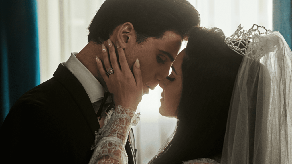 Les premières images de "Priscilla", le biopic de Sofia Coppola consacré à l'épouse d'Elvis Presley
              Le film sortira en octobre aux Etats-Unis. Cette fiction est une adaptation du livre de Priscilla Presley, cosigné avec Sandra Harmon, sur son histoire d'amour avec le "King" du rock and roll.