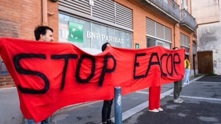 Mégaprojets de TotalEnergies en Afrique : le groupe pétrolier de nouveau assigné en justice pour "violations des droits humains"
              Dans un nouveau recours, près de 30 membres des communautés affectées par le projet pétrolier et cinq associations françaises et ougandaises "demandent réparation" pour les "violations des droits humains" causées.