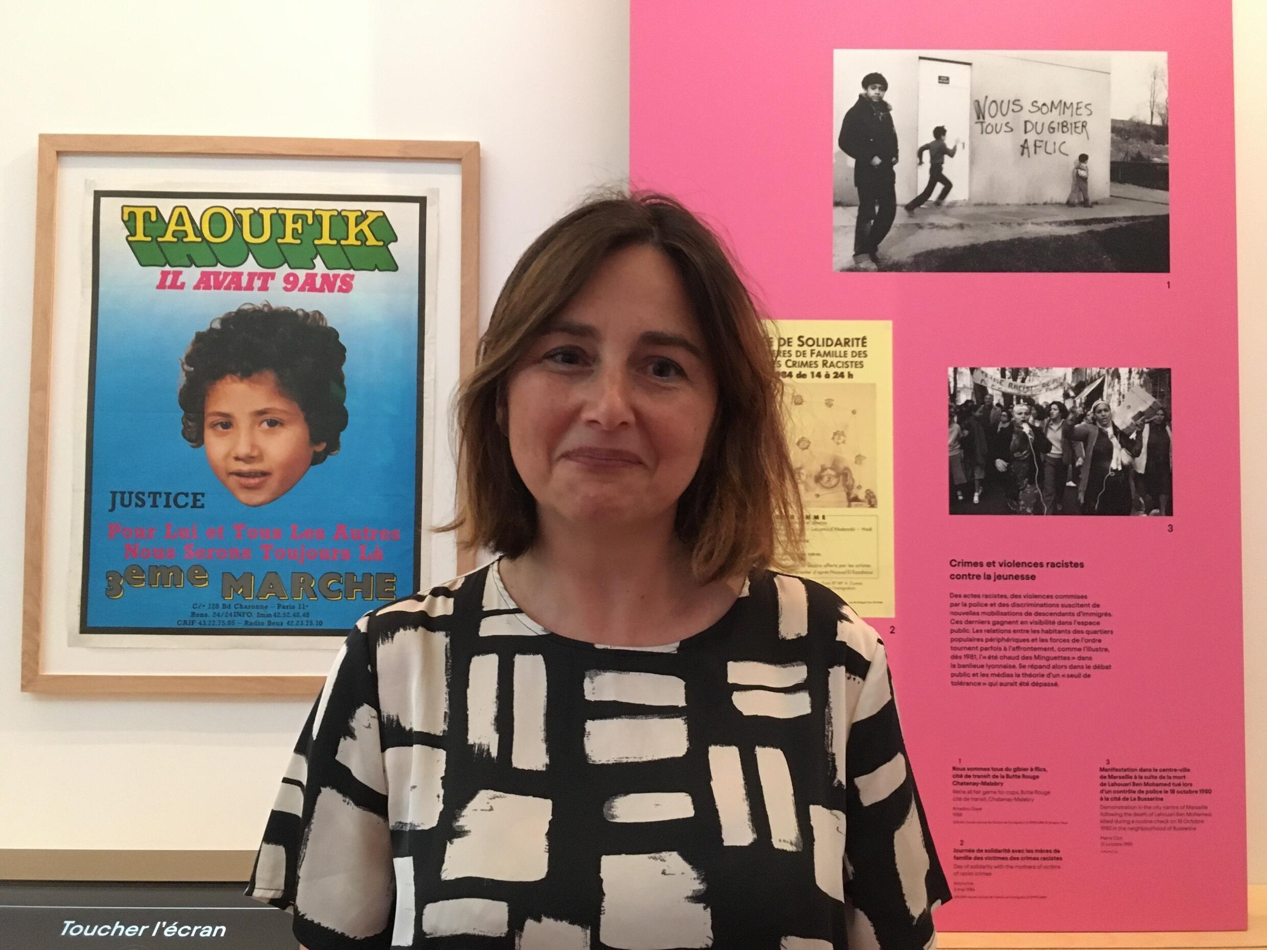 Camille Schmoll, commissaire scientifique et géographe, au MNHI, Paris, juin 2023