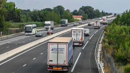 Des poids lourds électriques se rechargent en roulant sur l'A10 : "Je suis vraiment très enthousiaste, mais un peu dubitatif", réagit un journaliste spécialisé
              Sur une petite portion d'autoroute près de Saint-Arnoult dans les Yvelines, des poids lourds pourront faire le plein d'énergie grâce aux technologies de l’induction et du rail conductif.