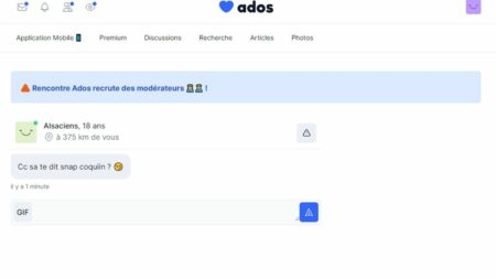 "Recherche nudes", "Ca te dit un snap coquin ?" : le site "Rencontre ados" destiné aux 13-25 ans infiltré par des prédateurs sexuels
              Présenté comme un site de rencontre pour "les jeunes de 13 à 25 ans", le site "rencontre-ados.net" attire des prédateurs sexuels qui n'hésitent pas à démarcher des jeunes mineurs pour obtenir des relations sexuelles tarifées ou des photos dénudées.