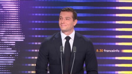 Jordan Bardella affirme que 50% des individus surveillés pour radicalisation sont étrangers, est-ce vrai? Vrai ou faux
La moitié des personnes suivies pour radicalisation sont-elles étrangères, comme l'affirme Jordan Bardella ?
Le président du Rassemblement national Jordan Bardella demande l'expulsion des étrangers suivis pour radicalisation pour soulager les services de renseignements. Mais il s'emmêle les pinceaux sur les chiffres.