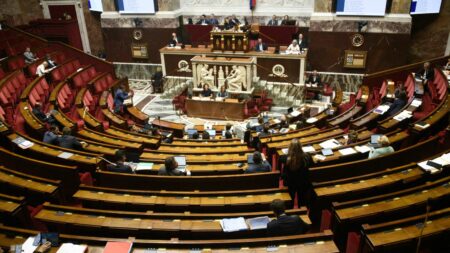 Motion de censure contre la loi de finances publiques rejetée à l’Assemblée, le projet 2023-2027 adopté Loi de programmation des finances publiques : la motion de censure consécutive au 49.3 largement rejetée à l'Assemblée nationale
"En conséquence, le projet de loi de programmation des finances publiques pour les années 2023-2027 est considéré comme adopté en nouvelle lecture", a déclaré la présidente de l'Assemblée nationale, Yaël Braun-Pivet.