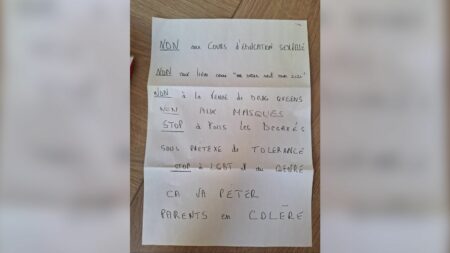 Mouvement ‘Parents Vigilants’ d’Eric Zemmour accusé d’intimider les professeurs Comment le mouvement "Parents vigilants", créé par Eric Zemmour, tente d'intimider des professeurs
(nouvelle fenêtre)
Des enseignants se disent sous la pression croissante de l’extrême droite et notamment du mouvement "Parents vigilants". Cette association, créée par Eric Zemmour, appelle ses militants à se présenter aux élections de parents d’élèves, mi-octobre.