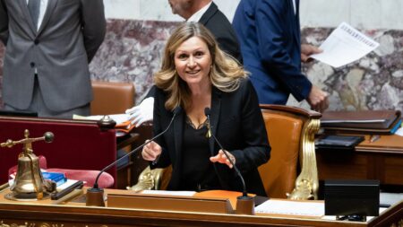 Présidente de l’Assemblée nationale lance refonte des questions au gouvernement Pourquoi la présidente de l'Assemblée nationale lance une refonte des traditionnelles questions au gouvernement
Députés, comme ministres, plus personne ne semble vouloir de la forme actuelle des questions au gouvernement. Yaël Braun-Pivet va réunir mercredi les présidents de groupes de l''Assemblée nationale pour tenter de trouver une solution. C'est l'info du brief.