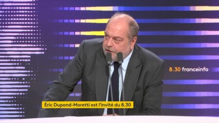Réforme de la justice : elle est "historique", selon Eric Dupond-Moretti
                  Le texte de réforme de la justice fait notamment passer de budget de 9,6 milliards d’euros en 2023 à près de 11 milliards d’ici 2027 et prévoit des embauches massives.