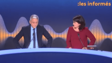 24 Nov 2023: Otages libérés à Gaza, campagne contre violences sexistes dans transports – Débat avec Achilli et Bonte Des otages libérés à Gaza, une campagne contre les violences sexistes dans les transports... Les informés du vendredi 24 novembre
Autour de Jean-François Achilli et Bérengère Bonte, les informés débattent de l'actualité du vendredi 24 novembre 2023.