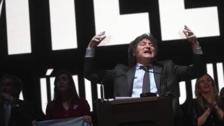 Javier Milei, économiste ultralibéral antiavortement et climatosceptique, nouveau président argentin Argentine : Javier Milei a été élu président
Javier Milei est le nouveau président de l’Argentine. Cet ancien économiste est un ultralibéral, antiavortement et climatosceptique.