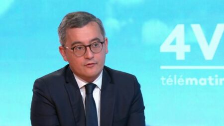 Vidéo



  

  
  

      

  

  
    Projet de loi immigration : "Il y a des accords sur quasiment tout", affirme Gérald Darmanin avant la reprise de la CMP
          Le ministre de l'Intérieur était l'invité des "4 Vérités" sur France 2, mardi.