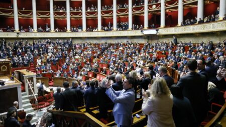 Loi Immigration: 5 députés Renaissance absents lors du vote rejeté à l’Assemblée Nationale Vote de rejet de la loi immigration : cinq députés Renaissance étaient absents lors du vote
L'Assemblée nationale a adopté par 270 voix contre 265 la motion de rejet préalable au projet de loi immigration, avec les voix de députés de la gauche, des LR et du RN.