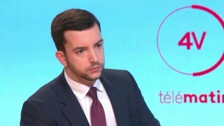 Projet de loi immigration : le député RN Jean-Philippe Tanguy dénonce "une loi d'extrême mollesse et de submersion migratoire"
          Jean-Philippe Tanguy, député du Rassemblement national de la Somme, était l'invité des "4 Vérités" sur France 2, mardi 12 décembre.