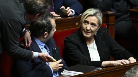 Projet de loi immigration : le RN votera pour le texte issu de la CMP, annonce Marine Le Pen, qui salue une "victoire idéologique"
          Après un compromis entre le camp présidentiel et Les Républicains, un accord a été trouvé en commission mixte paritaire. Le texte doit encore être voté par le Sénat et l'Assemblée nationale.
