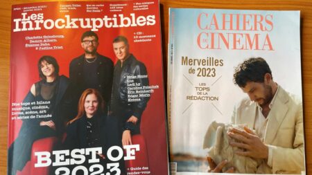 "Prescripteur", "faire parler", quasi politique... À quoi servent encore les "Top 10" et autres "best of" devenus tradition de fin d'année des magazines culturels ?
          C'est devenu une habitude de fin d'année pour les publications culturelles : faire un top 10 de leurs œuvres préférées de l'année, qu'il s'agisse de musiques, livres, films, ou séries, entre autres. Comment ces numéros se fabriquent-ils ? Est-ce qu'ils se vendent plus que les autres ? Exemples avec deux magazines : Les Inrocks et Les Cahiers du Cinéma.