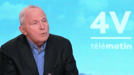 Élections européennes : l'eurodéputé Renew Bernard Guetta dit "regretter" que la majorité ne soit toujours pas en campagne
          Bernard Guetta, député européen du groupe Renew, était l'invité des "4 Vérités" sur France 2, vendredi 5 janvier.