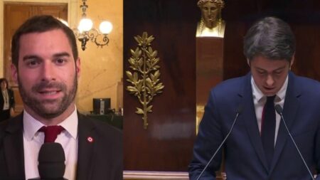 Discours de politique générale : Gabriel Attal "n'est pas vraiment au niveau", selon Julien Odoul, porte-parole du RN
          Le porte-parole du Rassemblement national, est l'invité du 19/20 info, mardi 30 janvier. Il est revenu sur le discours de politique générale du Premier ministre.