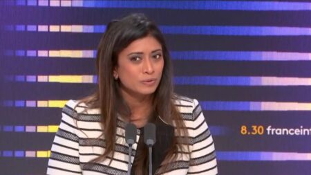 Rachida Dati, candidate à la mairie de Paris en 2026, soutenue par le gouvernement Rachida Dati candidate à Paris en 2026 : la porte-parole du gouvernement "trouve ça plutôt heureux qu'on ait une femme qui revendique sa liberté"
Quant à savoir sous quelle étiquette se présentera la ministre de la Culture, "chaque chose en son temps", déclare Prisca Thévenot.
