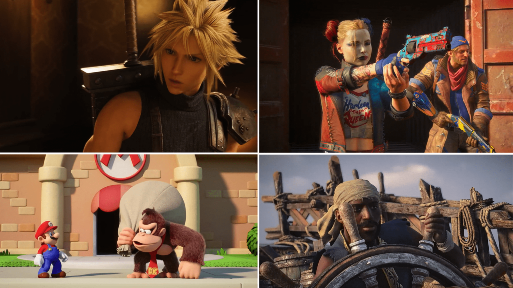 "Suicide Squad: Kill the Justice League", "Skull and Bones", "Mario Vs. Donkey Kong" : on joue à quoi en février ?
          Février est extrêmement combatif cette année avec Mario qui revient défier Donkey Kong, la Suicide Squad qui s’en prend à la Justice League, les pirates de "Skull and Bones" qui n’attendent que de lever l’ancre pour s’étriper et "Final Fantasy VII Rebirth" dans lequel vous pourrez tester les compétences martiales de Séphiroth.