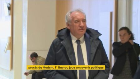 Procès des assistants parlementaires européens du MoDem : le jugement de François Bayrou rendu lundi 5 février
          Soupçonné d’emplois fictifs, le fondateur et président du parti centriste sera fixé sur son avenir politique, lundi 5 février, alors que la justice va prononcer son jugement ainsi que celui de plusieurs cadres du MoDem, dans l'affaire des assistants parlementaires européens du parti.