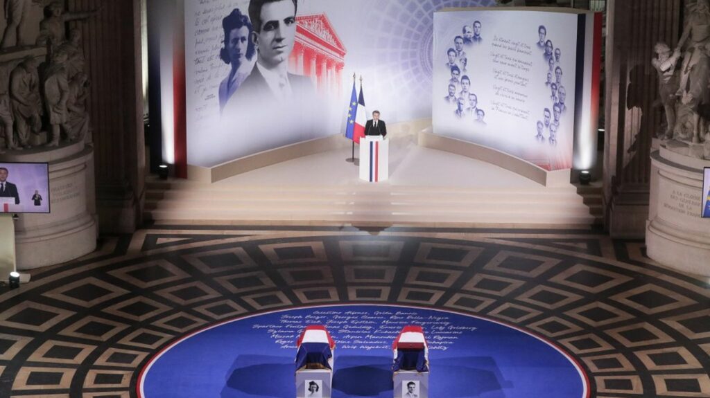 Missak Manouchian au Panthéon : quatre moments à retenir de la cérémonie d'hommage national au résistant
          Le résistant arménien, exécuté le 21 février 1944 par les nazis, a été inhumé mercredi soir au Panthéon aux côtés de sa femme, Mélinée.