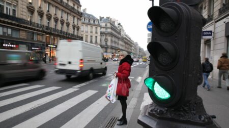 Circulation : des chercheurs proposent de mettre en place des feux de signalisation quadricolores
          Outre les trois couleurs actuelles, le nouveau feu blanc, imaginé par des chercheurs américains, signifie "suivez le véhicule (autonome) devant vous."