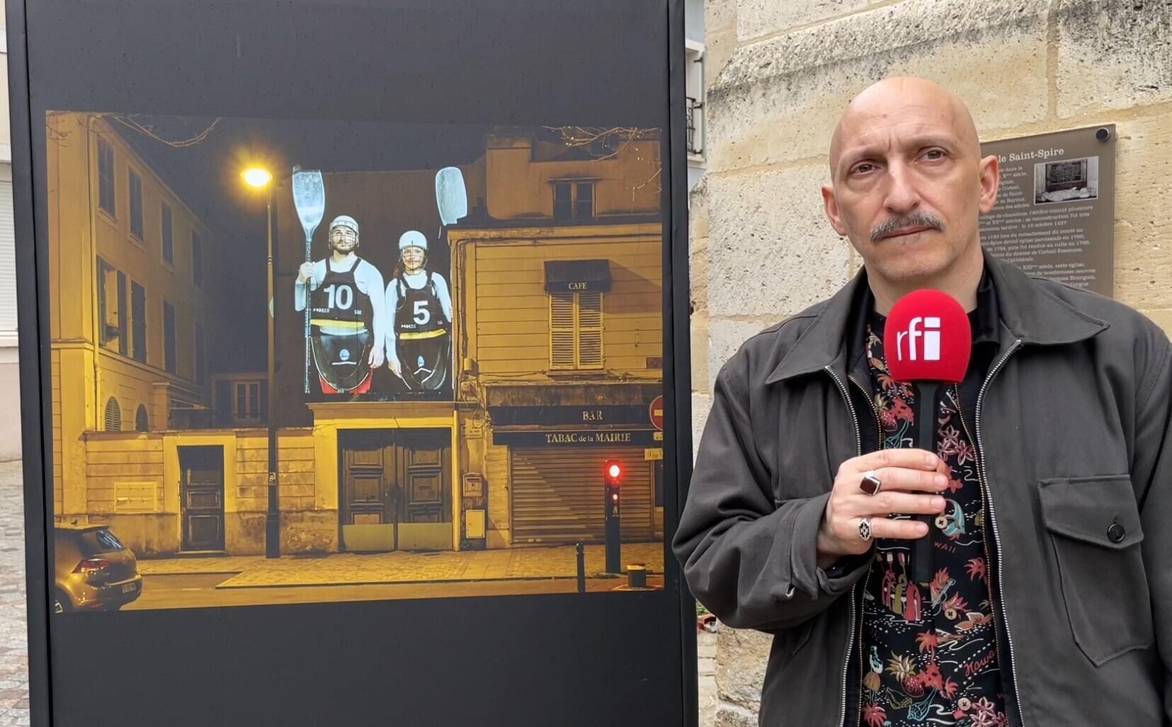 Le photographe français Cyril Zannettacci au festival photo Urban Eye, le 5 avril 2024.