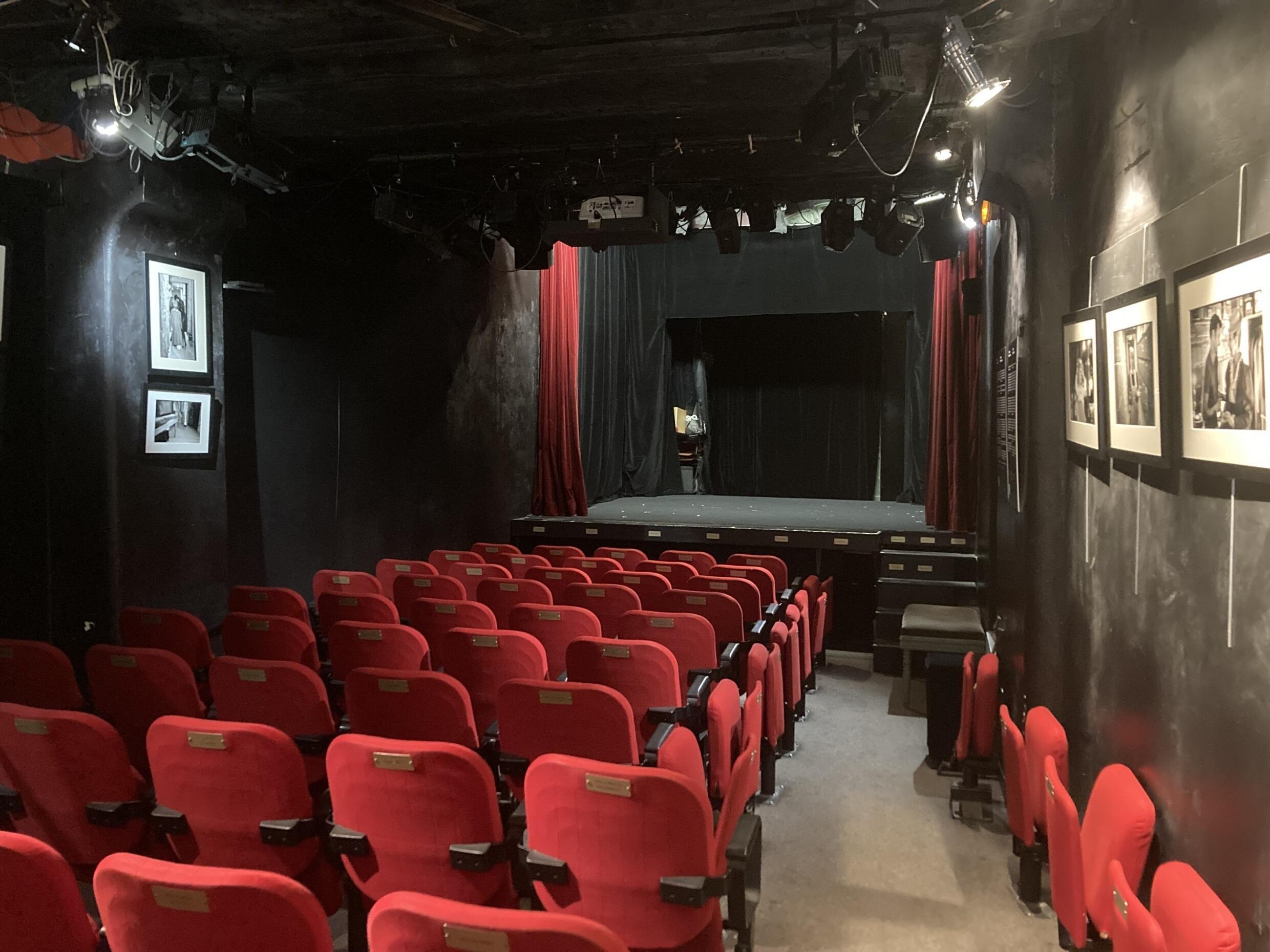 Le théâtre est l'une des plus petites salles de Paris.  Mais comme le disait Ionesco : "Mieux vaut avoir une grande pièce dans un petit théâtre qu’une petite pièce dans un grand."
