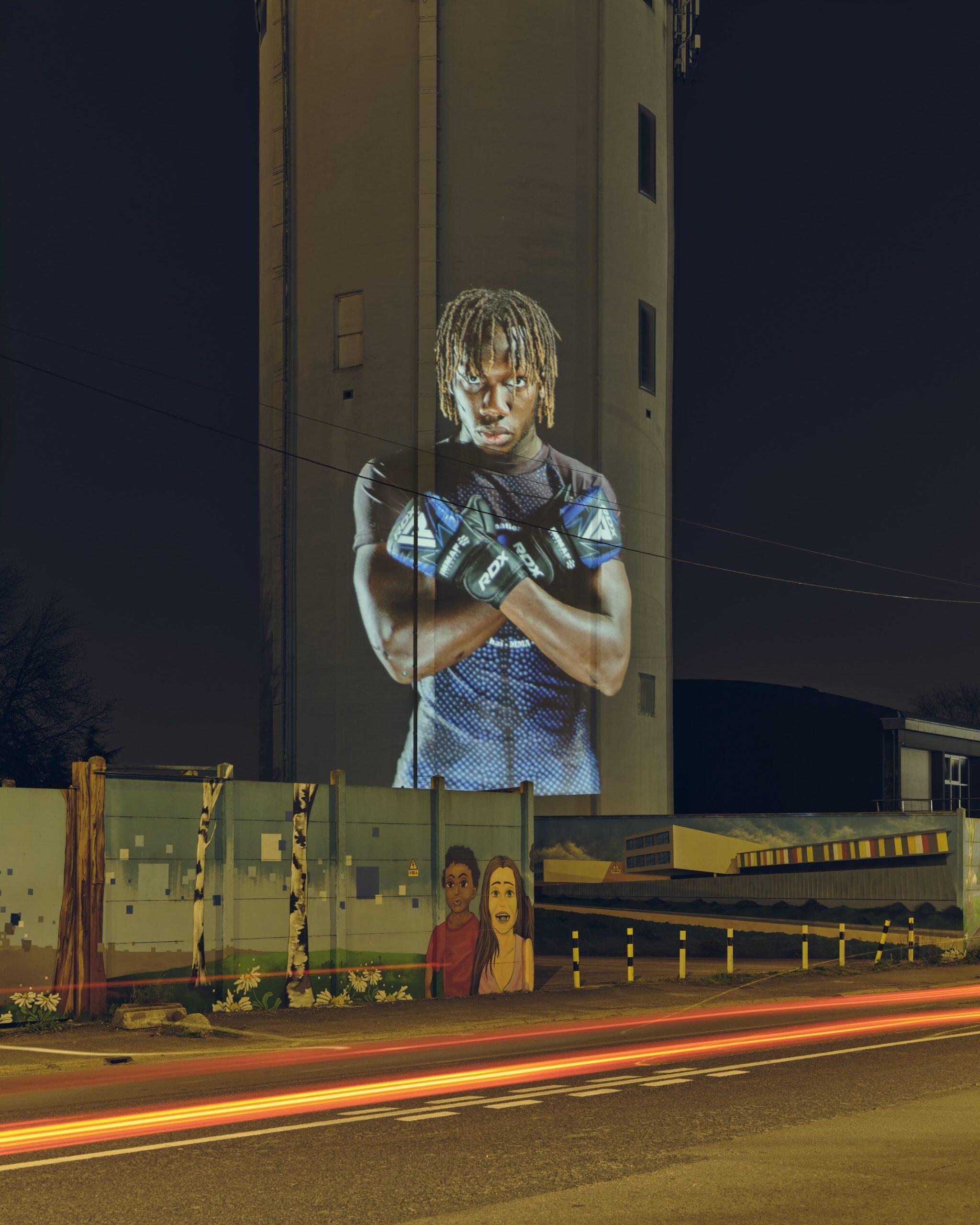 Une des images de Cyril Zannettacci "Citius, Altius, Fortius" exposition au festival de photographie Urban Eye à Corbeil-Essonnes, France.