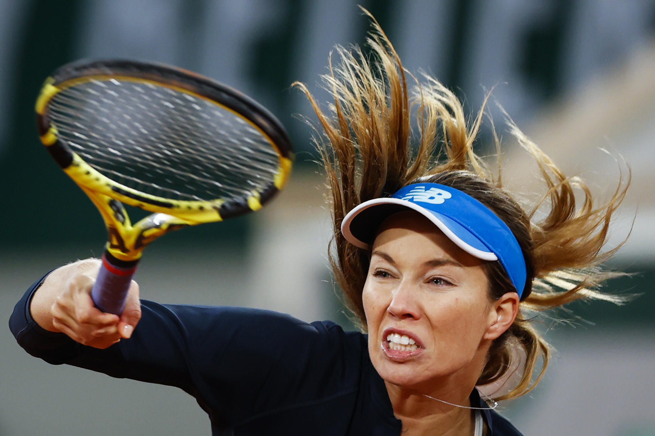 Danielle Collins à Roland Garros.