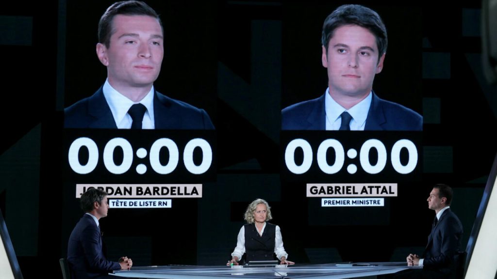 Le Premier ministre français cherche à réduire l'écart dans les sondages européens dans le duel télévisé d'extrême droite