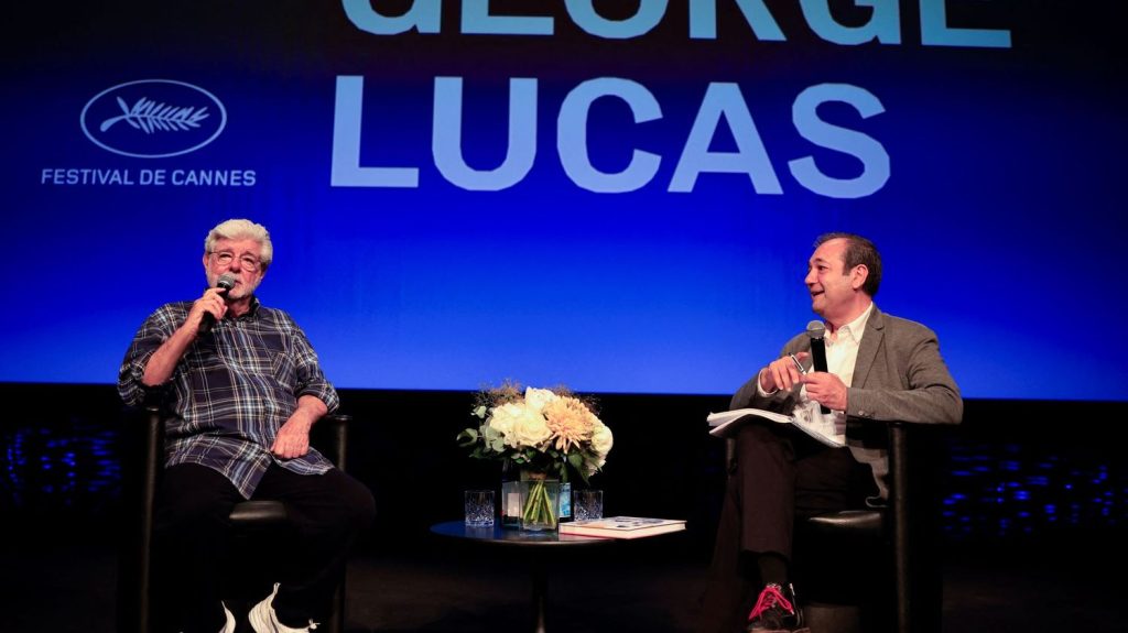 Festival de Cannes 2024. Rendez-vous avec George Lucas : "Je voulais simplement faire des films pour les gens"
          Immense figure du cinéma hollywoodien, le réalisateur, scénariste et producteur est présent sur la Croisette pour recevoir samedi 25 mai la Palme d’or d’honneur lors de la cérémonie de Clôture du 77e Festival de Cannes. Il en a profité pour rencontrer ses fans de la première heure.