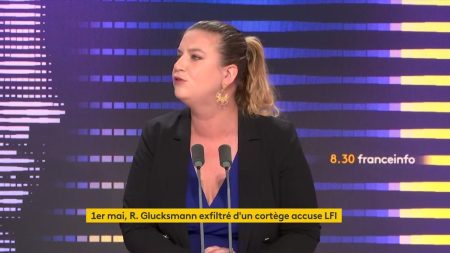 Convocation pour "apologie du terrorisme" : "Une attaque politique", dénonce Mathilde Panot
          La présidente du groupe de La France insoumise (LFI) à l’Assemblée nationale considère qu'Emmanuel Macron "a réinventé la police de la pensée".