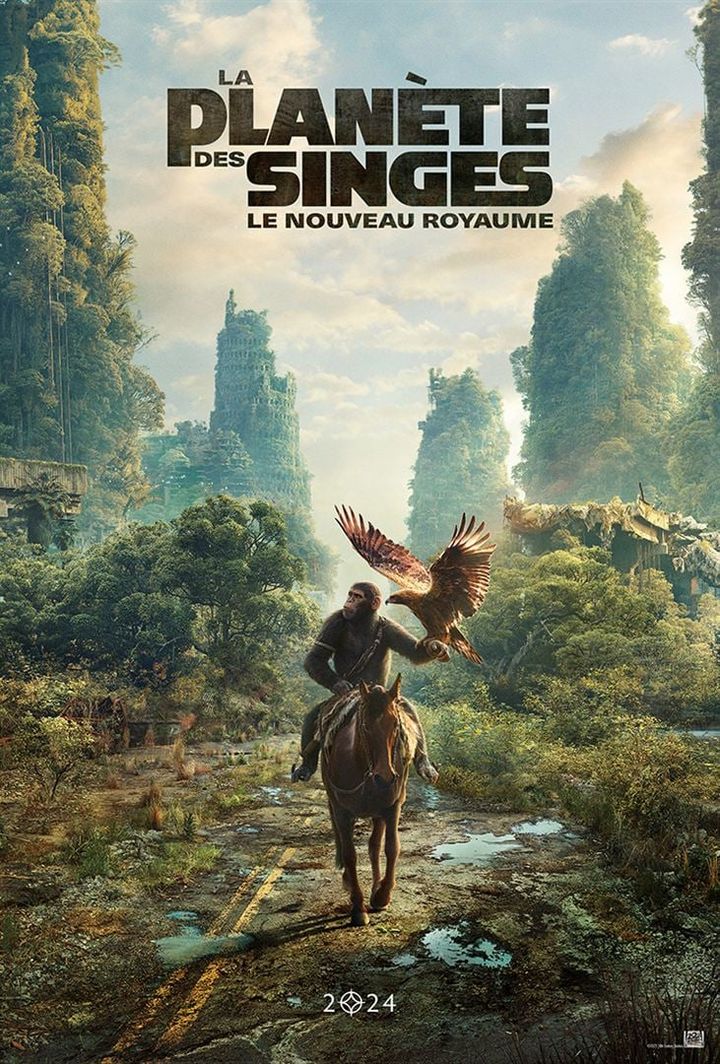 L'affiche de "La Planète des singes : le nouveau royaume" de Wes Ball (2024). (THE WALT DISNEY COMPANY FRANCE)