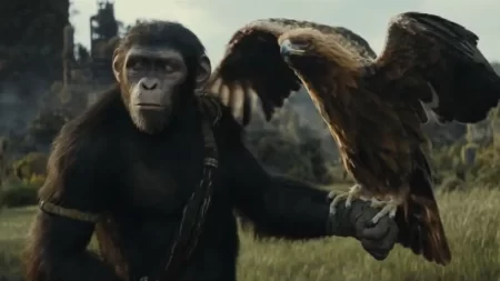 "La Planète des singes : le nouveau royaume" : un quatrième film honnête, mais moins enthousiaste
          La célèbre et prolifique saga de science-fiction adaptée du roman de Pierre Boule revient sur les écrans avec un quatrième opus qui tire un peu sur la corde.
