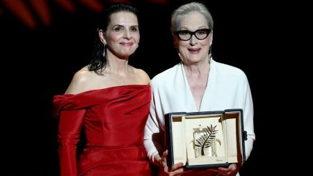 Festival de Cannes 2024 : la 77e édition a été déclarée ouverte par Meryl Streep, saluée par une Palme d'or d'honneur
          L'actrice américaine a reçu mardi soir une Palme d'or d'honneur des mains de Juliette Binoche. La soirée s'est poursuivie sur la Croisette avec la projection du nouveau film de Quentin Dupieux, "Le Deuxième Acte".
