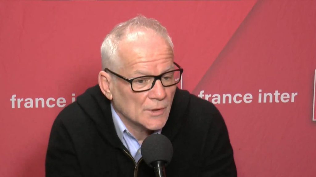 "On a voulu faire un festival sans polémique", explique Thierry Frémaux, délégué général du Festival de Cannes
          "On a veillé à ce que ce soit une grande fête", assure Thierry Frémaux, conscient qu'"il se passe des choses dans le cinéma".