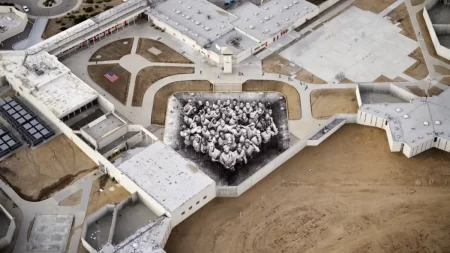 "Tehachapi", documentaire poignant de JR sur des prisonniers en quête de rédemption en Californie
          Quatrième documentaire du photographe street artist, "Tehachapi" est le nom de la prison de haute sécurité californienne où JR a capté les témoignages de prisonniers condamnés, mineurs, à des peines lourdes depuis leur adolescence.