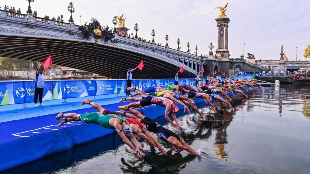 Les entraînements du triathlon olympique à nouveau reportés en raison de la pollution persistante de la Seine