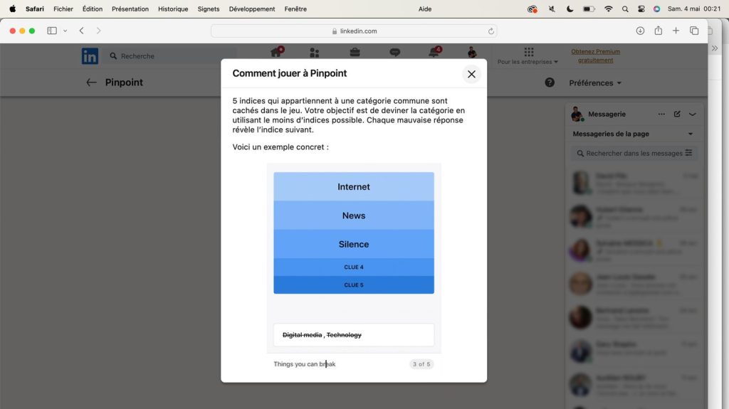 LinkedIn : des profils, des contacts et désormais aussi des jeux
          Vous connaissez sans doute LinkedIn, le réseau social professionnel où chacun met en avant son profil, ses compétences et sa plus belle photo. LinkedIn, plateforme majeure pour gérer ses contacts et trouver un nouvel emploi. Et c’est plutôt surprenant : trois premiers jeux viennent d’arriver sur LinkedIn : trois jeux de réflexion accessibles gratuitement.