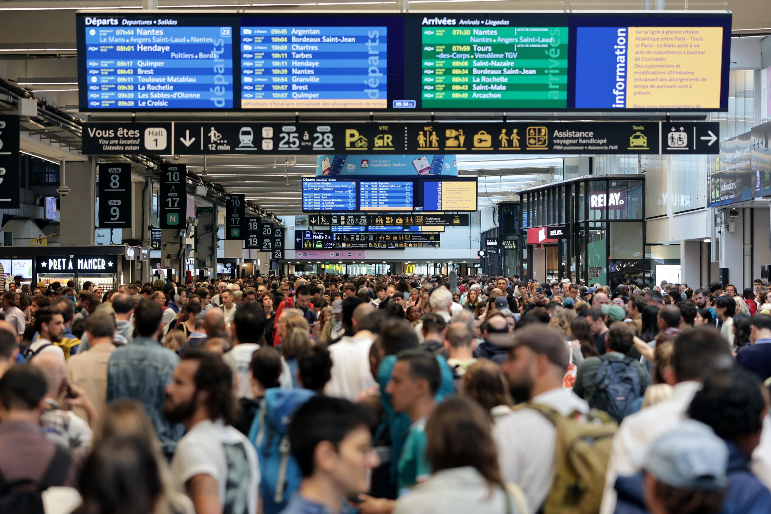 Quelque 800 000 voyageurs ont été touchés par les attaques sur le réseau TGV français