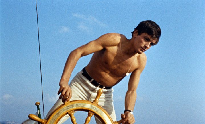 Alain Delon dans un de ses premiers grands rôles, dans le film 
